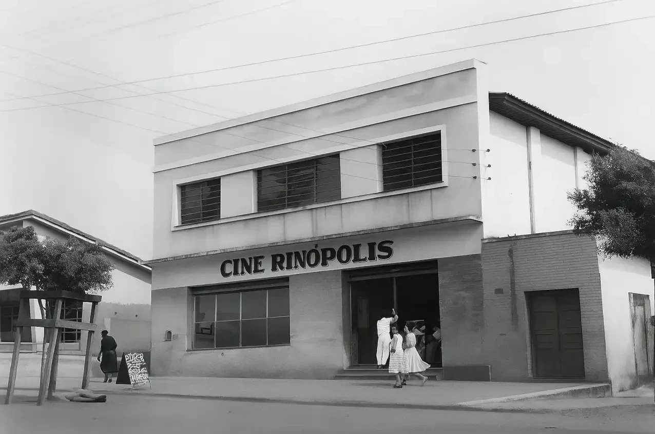 Cinema em Rinópolis - Imagem refeita com Inteligência artificial